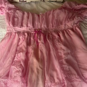 Size XL Sugar Thrillz Dolls Kill Pink baby doll dress